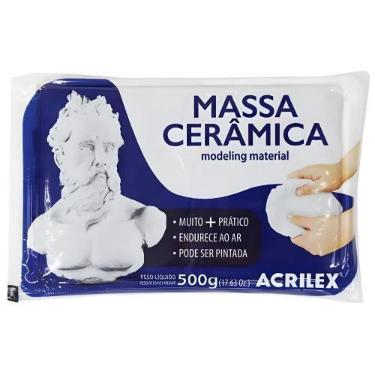 Imagem de Massa Cerâmica para Modelagem Acrilex 500 Gramas