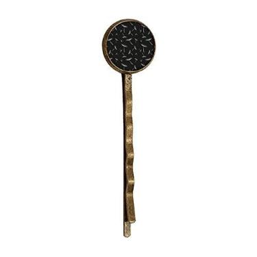 Imagem de Cabeçote de metal retrô com flores de dente-de-leão branco