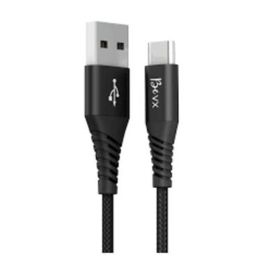 Imagem de Cabo De Carregamento Preto Usb A Tipo C Rápido 1 Metro 4.8A - Premium