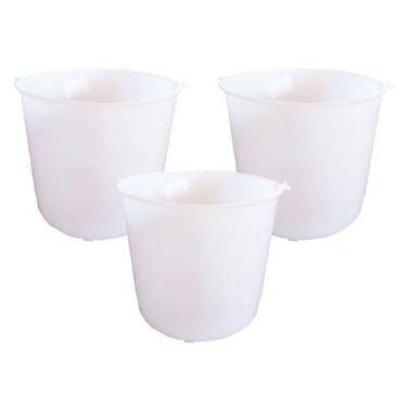 Imagem de 3 Formas Redondas Perfuradas Queijo Frescal 1 Kg Opusplast   - Injesul