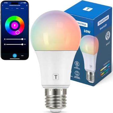 Imagem de Tramontina Lâmpada Smart​ LED Inteligente E27​ 10W Wi-Fi + Bluetooth​ 16 Milhões de Cores - Compatível com Alexa e Google Assistente