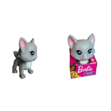 Imagem de Boneca Mini Gata Na Casinha Cinza Mini Pets