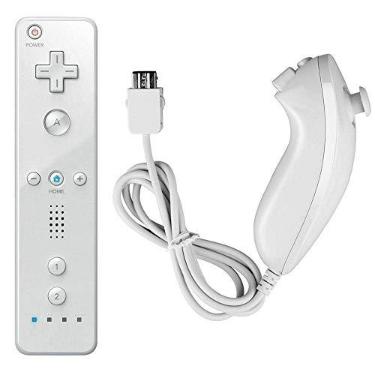 Imagem de Newooh Controle de jogo móvel, controle remoto e conjunto de controle Nunchuck para jogos Nintendo Classic Wii U