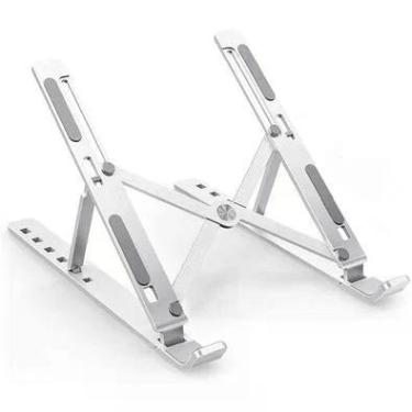 Imagem de Suporte para Notebook, Laptop Stand, Ergonômico, Dobrável, Em Alumínio, Prata