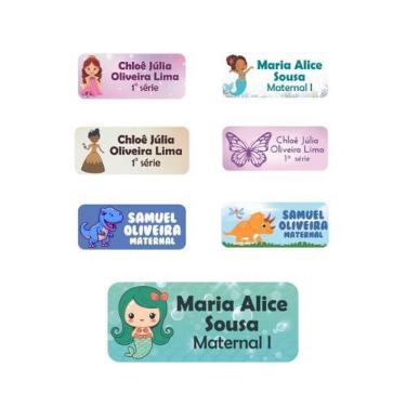Imagem de 88 Etiquetas Escolares Vinil Escolha seu Personagem - Tectoner