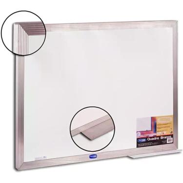 Imagem de Quadro Branco Moldura Aluminio 100X080CM POP - Cortiarte