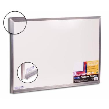 Imagem de Quadro Branco Moldura Aluminio 060X040CM Standard (7896774030045) - Co