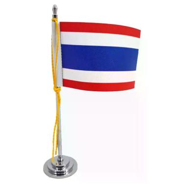 Imagem de Mini Bandeira de Mesa da Tailândia 15 cm Poliéster - SP Bandeiras 