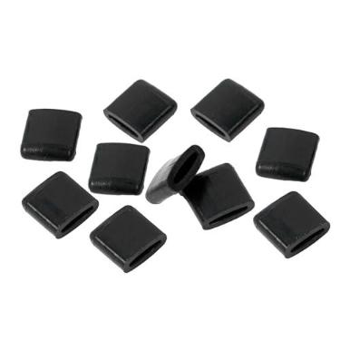 Imagem de Baoblaze 10 pçs Air Fryer Amortecedores de borracha bandeja de fritadeira de ar pés de borracha capas protetoras resistentes ao calor cozinha peças duráveis preto
