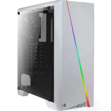 Imagem de Gabinete Gamer Aerocool Cylon Branco Rgb Lateral Acrílico [f002]