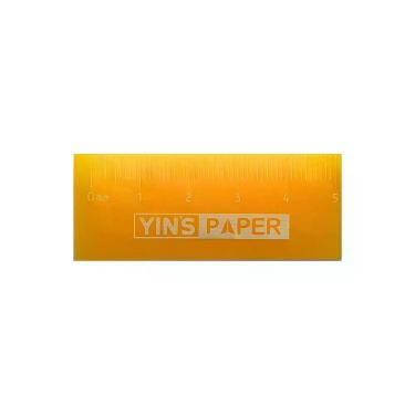 Imagem de Borracha Régua Yin's 5cm Yin's Paper com Régua Integrada para Medir Linhas e Desenhos 1 Unidade Laranja