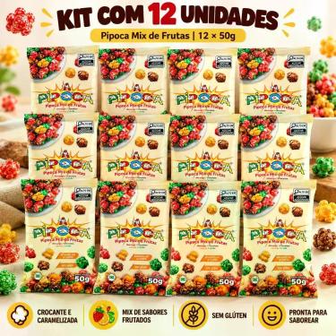 Imagem de Pipoca Caramelizada Mix De Fruta A Pipoca S/glúten 50g 12un