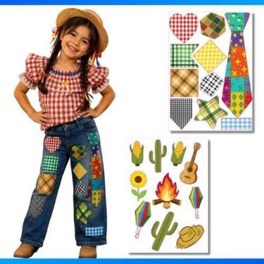 Imagem de Kit 10 Adesivos Retalho De Vinil Festa Junina - Efd Colors, Modelo 1