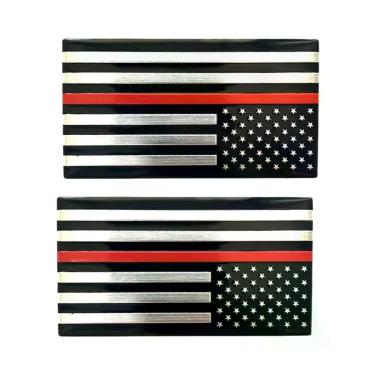 Imagem de Adesivo De Logo De Carro Em Liga De Alumínio Com Bandeira Americana Pa