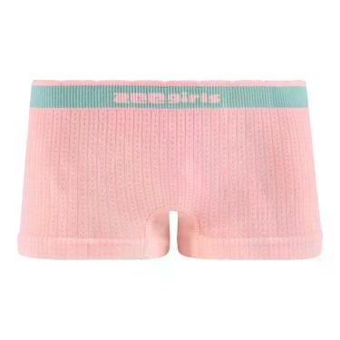 Imagem de Calcinha Boxer Infantil sem Costura Cós Bicolor Rosa - Zee Rucci, GG