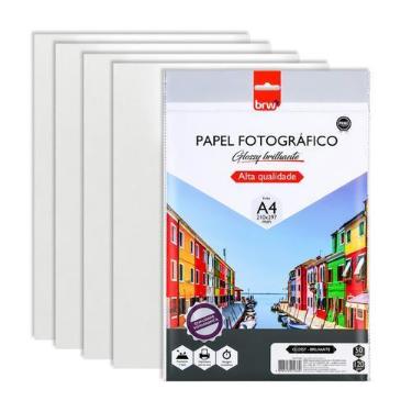 Imagem de Papel Fotográfico Brilhante Prime Glossy A4 120g com 50 Folhas para Im