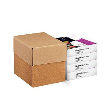 Imagem de Neenah Papel branco brilhante cartolina, 21,6 cm x 28 cm, 29,5 kg/176 g/m², branco brilhante, 96 brilho, 1000 folhas, pacote com 4 (91904)