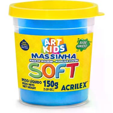 Imagem de Massa para Modelar SOFT 150G.AZUL Bs.amido - Acrilex