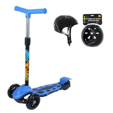 Imagem de Patinete Infantil Radical Power 3 Rodas + Capacete Dm Toys