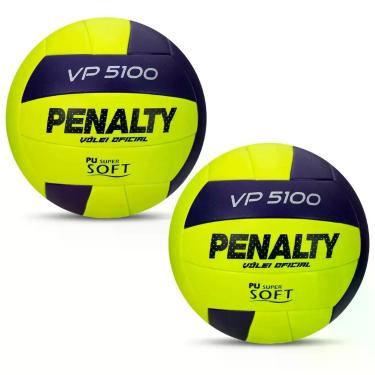 Imagem de 02 Bolas De Vôlei Penalty Vp 5100 XXVI Cor:Amarelo+RoxoTamanho:Único, 