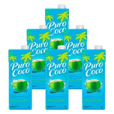 Imagem de Água de Coco Puro Coco 1l 6 Unidades