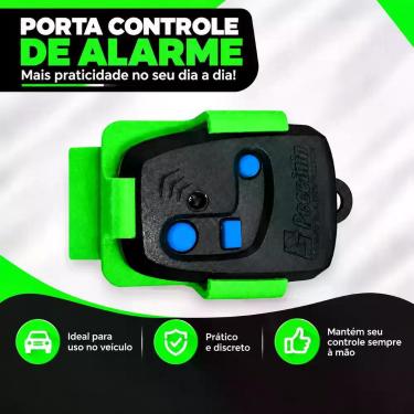 Imagem de Suporte para Controle de Portão Automático Uso no Carro Verde - Organi