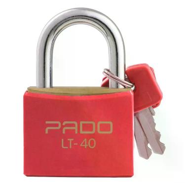 Imagem de Cadeado de Latão 40mm Vermelho Pado LT-40