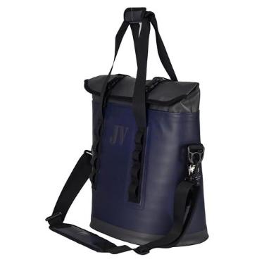 Imagem de Bolsa térmica térmica portátil à prova de vazamento para gelo, 12 latas, isolamento congelante, com zíper à prova d'água para acampamento, praia, viagens, piquenique e pesca