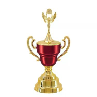 Imagem de Troféu Vencedor 700293 Honra ao Mérito Design Elegante Polímero Metalizado Vermelho Vitória 33CM 59CM
