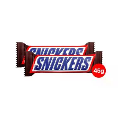 Imagem de Kit 2 Chocolate Snickers Original 45g