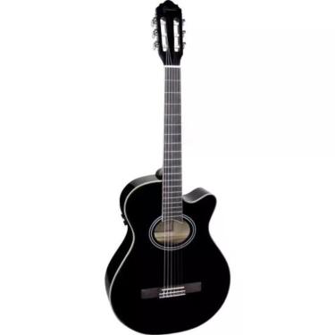 Imagem de Violão Giannini Gnf-1d Mini Jumbo Nylon Preto [f002]