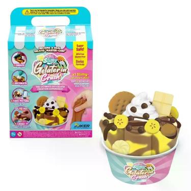 Imagem de Kit Slime De Sorvete Slimy Gelateria - Sorvete De Rolo Chocolate