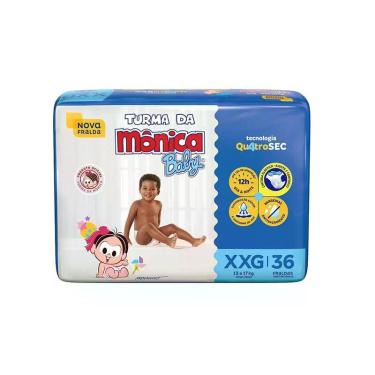 Imagem de Fralda Descartável Infantil Turma Mônica Xxg C36 - Turma Da Mônica