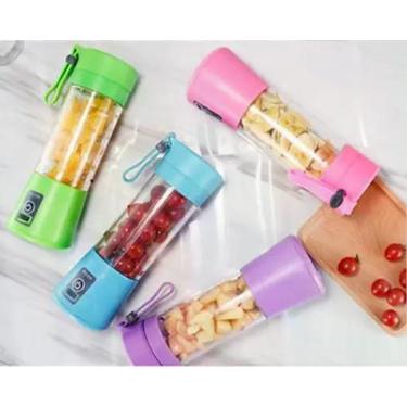 Imagem de Mini Liquidificador Shake Juice Cup Portátil C/ USB Rosa - KNUP Liquid