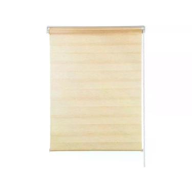 Imagem de Persiana Cortina Zebra Rolo Dupla 140x160cm Sala Quarto Cozinha Janela