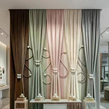 Imagem de Kit Prendedor de Cortina Magnético Abraçadeira com Ímã Cinto Decorativ