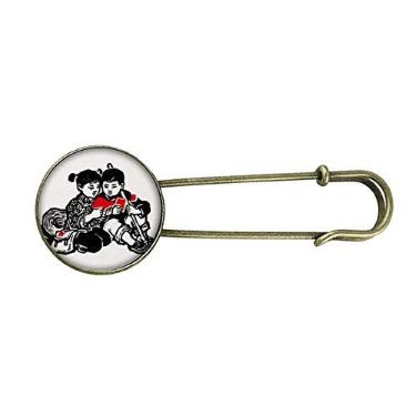 Imagem de Boné para meninos e meninas, estilo patriotismo, retrô, broche de metal