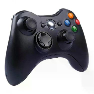 Imagem de Controle Sem Fio Xbox 360-pc Similar Com Led e Vibração