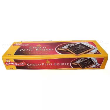 Imagem de Biscoito Cobertura Chocolate Amargo Petit Beurre 150 Gramas - Griesson
