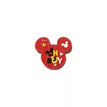 Imagem de Borracha Molin do Brasil Mickey Mouse Molin Estampa 4 com Formato Ergonômico para Uso Escolar e Diário Branca