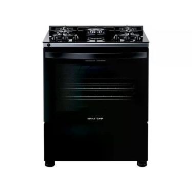 Imagem de Fogão 5 Bocas Brastemp BFS5VCE Mesa de Vidro, Preto, Bivolt