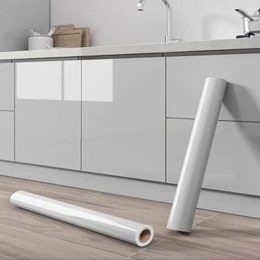 Imagem de Adesivo Vinil Cinza Claro Envelopamento Geladeira  5m x 50cm - BG Ades