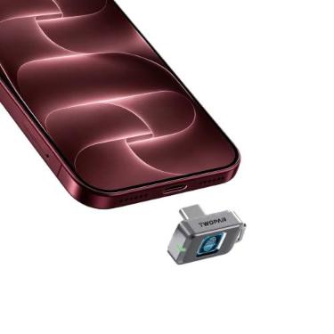Imagem de TWOPAN Nano SSD de 512 GB com trava de impressão digital, armazenamento de disco rígido SSD externo para iPhone 17/16/15, MacBook, iPad, Steam Deck, PS5, bastão de selfie, Android, viagens e backup