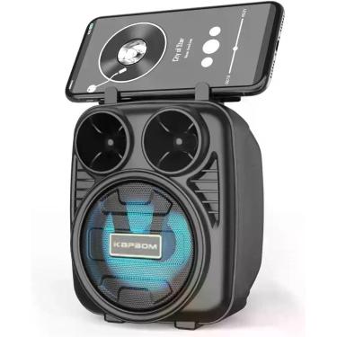 Imagem de Caixa de Som Portátil KIMISO Bluetooth FM e MP3 - Sem marca