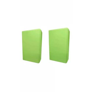 Imagem de Bloco Tijolo De Pilates Yoga Funcional Em Eva Kit C/ 2 P Ver - Mbfit