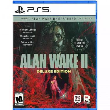 Imagem de Jogo Epic Games Alan Wake 2 Deluxe Edition Playstation 5 Resolva um Mistério Mortal com Saga Anderson e Alan Wake Preto