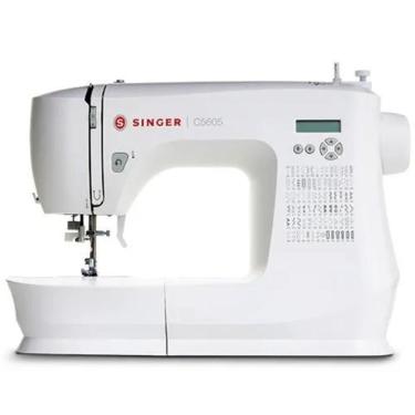 Imagem de Máquina de Costura Singer C5605 100 pontos e Display LCD 127V Branca,