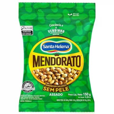 Imagem de Amendoim Mendorato S/PELE Salgado 150G - Santa Helena