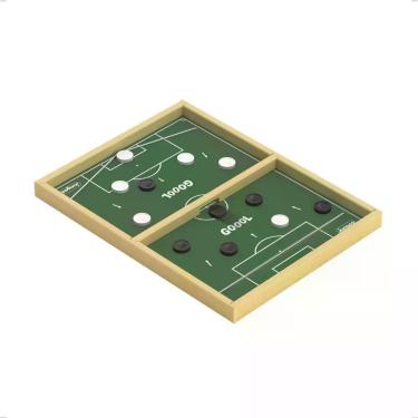 Imagem de Jogo Botão Gol a Gol Futebol Infantil MDF com Tabuleiro com Elástico I