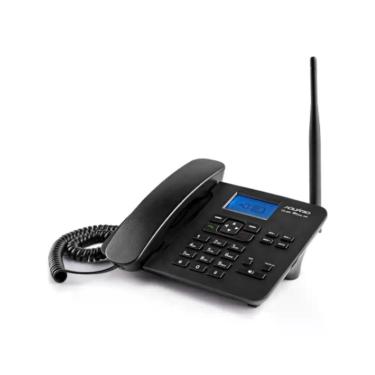 Imagem de Telefone Celular Rural Fixo Aquário CA-42S Quadriband 850-900-1800-1900 Mhz Dual Chip Preto